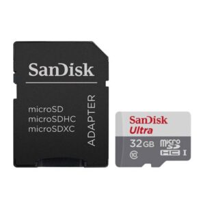 SANDISK ULTRA MICRO SDHC UHS-I CARD WITH ADAPTER  32 GB