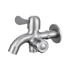 Brass Wall-Mounted 2-Way Bibcock Tap - CS 36