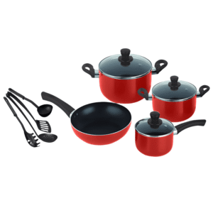 Decakila 8 Pieces Non-Stick Cookware Set - KMEP006B