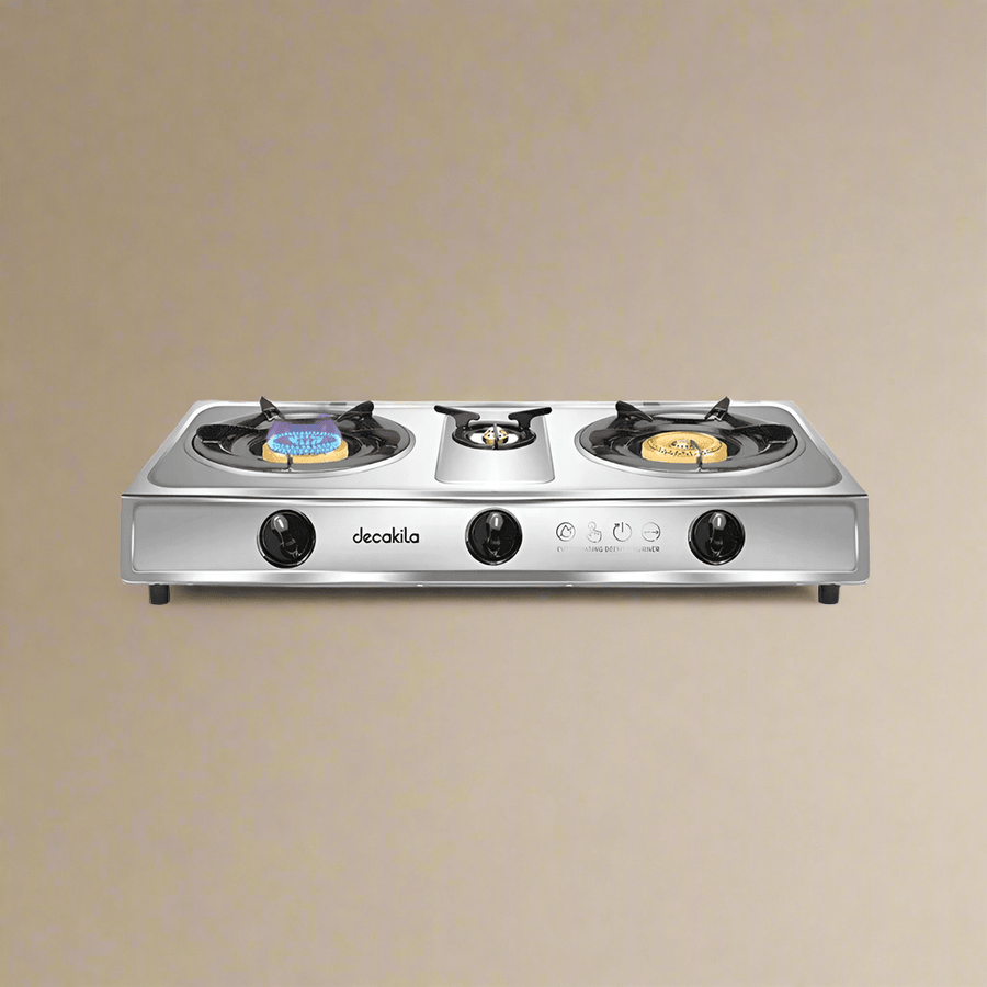 Decakila Triple Burner Table Top Gas Stove - KMGS014M - Image 2