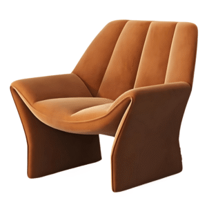 Brown Nordic Style Luxury Modern Living Room Chair