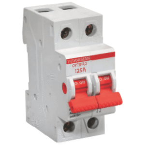 Indoasian Optipro1 25A 2-Pole MCB Isolator  -  DP 125A