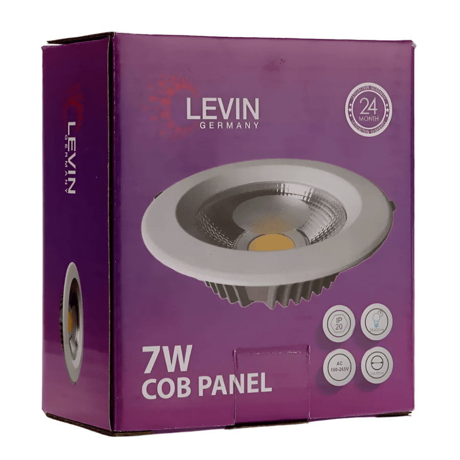 Levin LED 70mm Panel Daylight - 7W