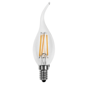 Levin LED C37 Filament Candle bulb With Tail Warm Light - 4W