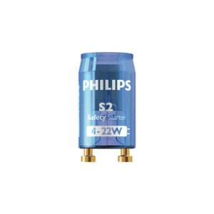 Philips S2 Standard Universal Fluorescent Starter 4-22 Watt 2BL 220/240V