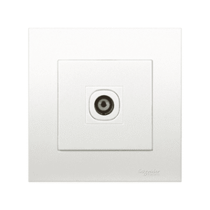 Schneider Vivace 1-Gang Coaxial TV Outlet