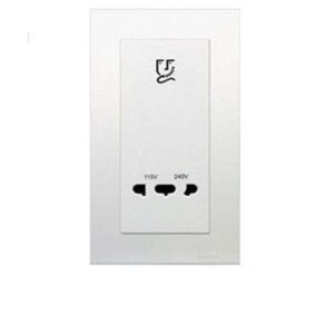 Schneider Vivace 2-Gang Universal Shaver Socket Unit