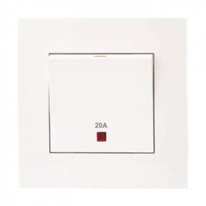 Schneider Vivace Double Pole 20A 250V 1 Gang Switch for Air Conditioner