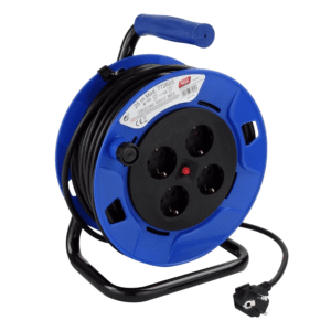 Tayg 25m Blue And Black Extensible Electric Cable Reel - 772603