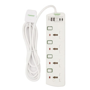 Terminator 4-Way Universal Power Extension Socket with USB - TPB 764UAC-3M