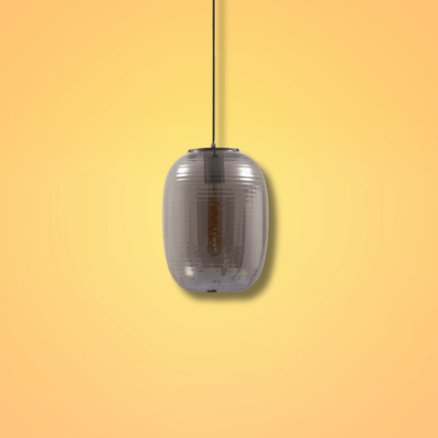 Bee Hive Smoky Glass E27 Pendant Ceiling Light - Image 2