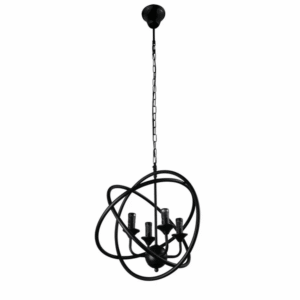 Black 3 Circle E14 Pendant Ceiling Light