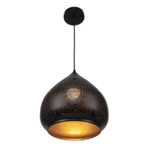 Black & Golden Metal India Dome E27 Pendant Ceiling Light