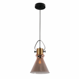 Bronze Gradient Glass Funnel E27 Pendant Ceiling Light