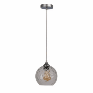 Celestial Clear Dimpled Glass Globe Pendant Ceiling Light - D200mm/D250mm/300mm