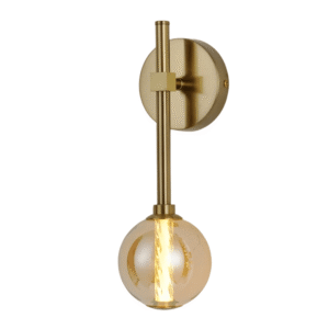 Clear Glass LED 3000K Wall Light - 39308-1A