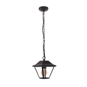 Cottage Matt Black E27 Pendant Ceiling Light Lamp - 60W