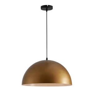 Dome Copper or Brass Finish Metal E27 Pendant Ceiling Light - 300mm/500mm