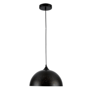 Dome Morrocan Night Milkyway Black & Gold E27 Ceiling Pendant Light - 300mm