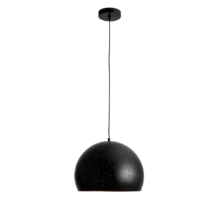 Dome Morrocan Night Milkyway Black & Gold E27 Ceiling Pendant Light - 350mm