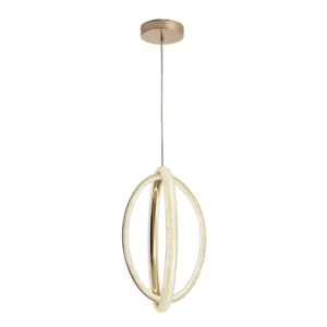 Elegant Glamour Rings Sculpture LED Ceiling Light - 31W