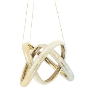 Elegant Glamour Spiral Sculpture LED Ceiling Light - 31W