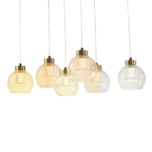 Eleganza 6 Lamp Rectangle Lumina Adjustable LED Chandeliers