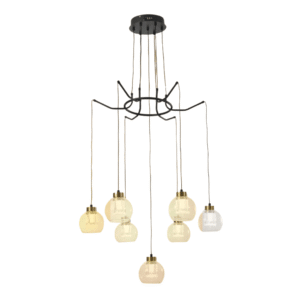 Eleganza 7 Lamp Round Lumina Adjustable LED Chandeliers