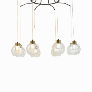 Eleganza 8 Lamp Round Lumina Adjustable LED Chandeliers