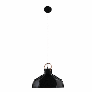 Esagono Black Midi Maxi Metal E27 Pendant Ceiling Light - 355mm/410mm