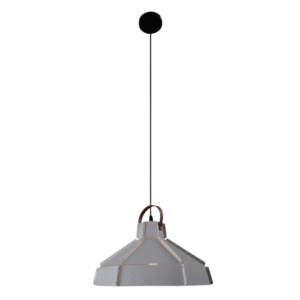 Esagono White Midi Maxi Metal E27 Pendant Ceiling Light - 355mm/410mm
