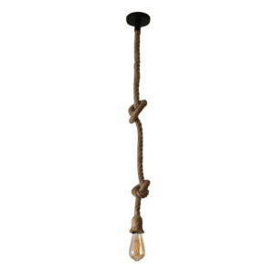 Farmhouse Rustic Hemp Rope E27 Pendant Ceiling Light