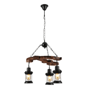 Farmhouse Wood Marine Anchor Nautical Kitchen Island Chandelier Ceiling Light