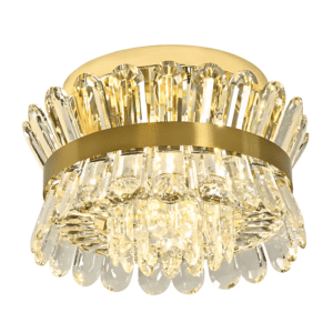 Flush Ring Crystal Deluxe Chandelier Ceiling Light - 40W