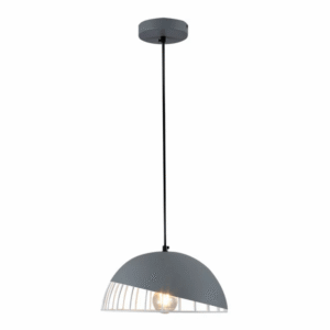 Grey White Caged Dome Nordic Metal E27 Ceiling Pendant Light