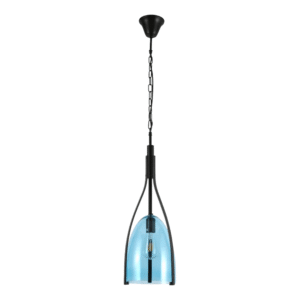 Havana Bell Yellow or Blue Glass Pendant Light