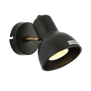 Hektor Black Antique Brass Rotatable GU10 Spotlight