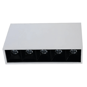 LED Black or White Mirage Laser Blade Cool White Surface Mount Downlight - 10W