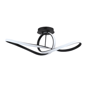 LED Triple Loop-Infinity Black Finishing 4000K Scandinavian Pendant Ceiling Light