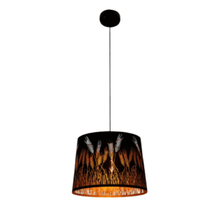 Light Effects Black Ear Classic Shade Metal Frustum E27 Pendant Ceiling Light