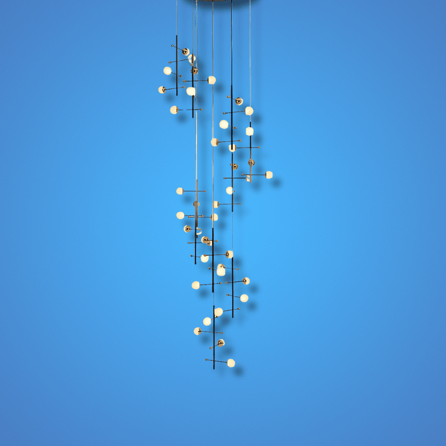 Modern 10 Pendant Round Spacious Chandelier Ceiling Light Gold - Image 2