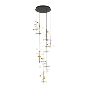 Modern 10 Pendant Round Spacious Chandelier Ceiling Light Gold