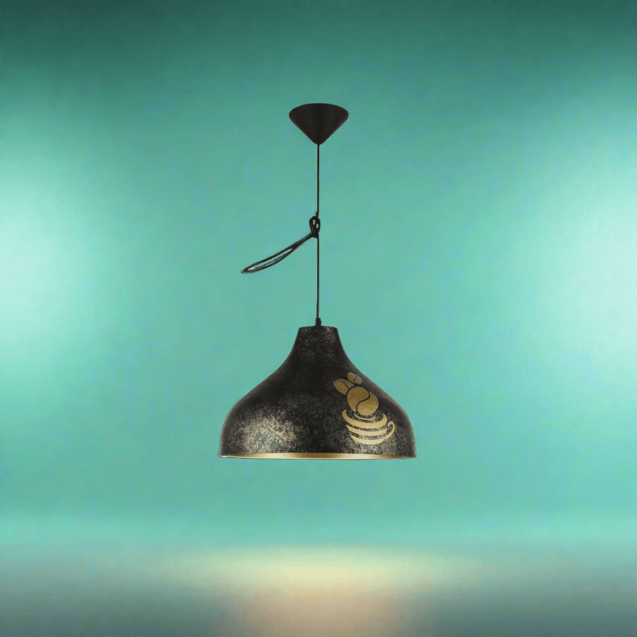 Modern Black & Gold Hanging Light - 150-18200 - Image 2