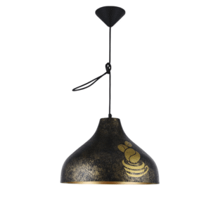 Modern Black & Gold Hanging Light - 150-18200