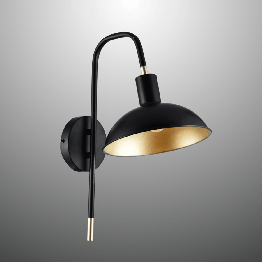 Modern Black Metal Dome Sunflower Wall Light - MB75196A-1 - Image 2