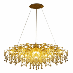 Modern Crystal Glass Droplet Teardrop Chandelier Ceiling Light 13xG9 1200mm