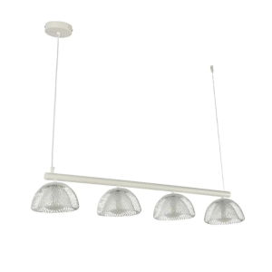 Modern White Mesh Cage Dome Chandelier with G9 Bulbs - 950mm