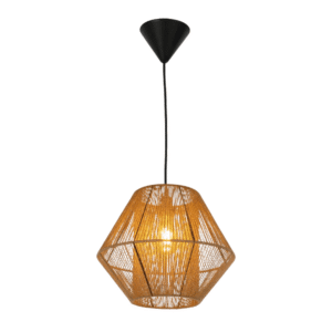Natural Jute Light Shade Pendant Ceiling Light - D300mm