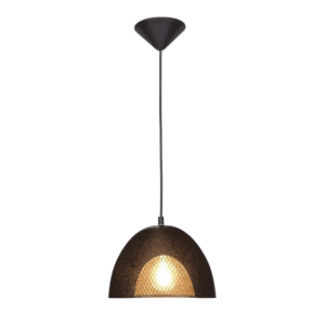 Rusty Brown Metal Dome Pendant Ceiling Light E27 - D220mm/D300mm