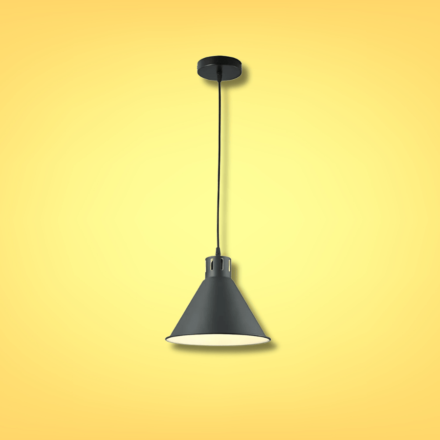 Sleek Industrial Cone Dark Pewter Pendant Light - Image 2